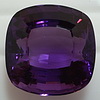 Amethyst Square Cushion Gem AGTA Cert. 50ct Brazilian