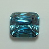 Blue Zircon Emerald Cut 2.83ct Cambodian