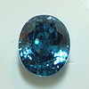 Blue Zircon Oval 2.59ct Cambodian